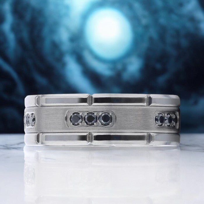 COURAGEOUS Titanium men's wedding band, image 3