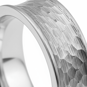 DECIUS — Extreme macro detail — men's tungsten wedding ring.