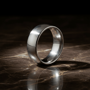 DEFENDER - detail view - men's tungsten carbide wedding ring | Aydins Jewelry