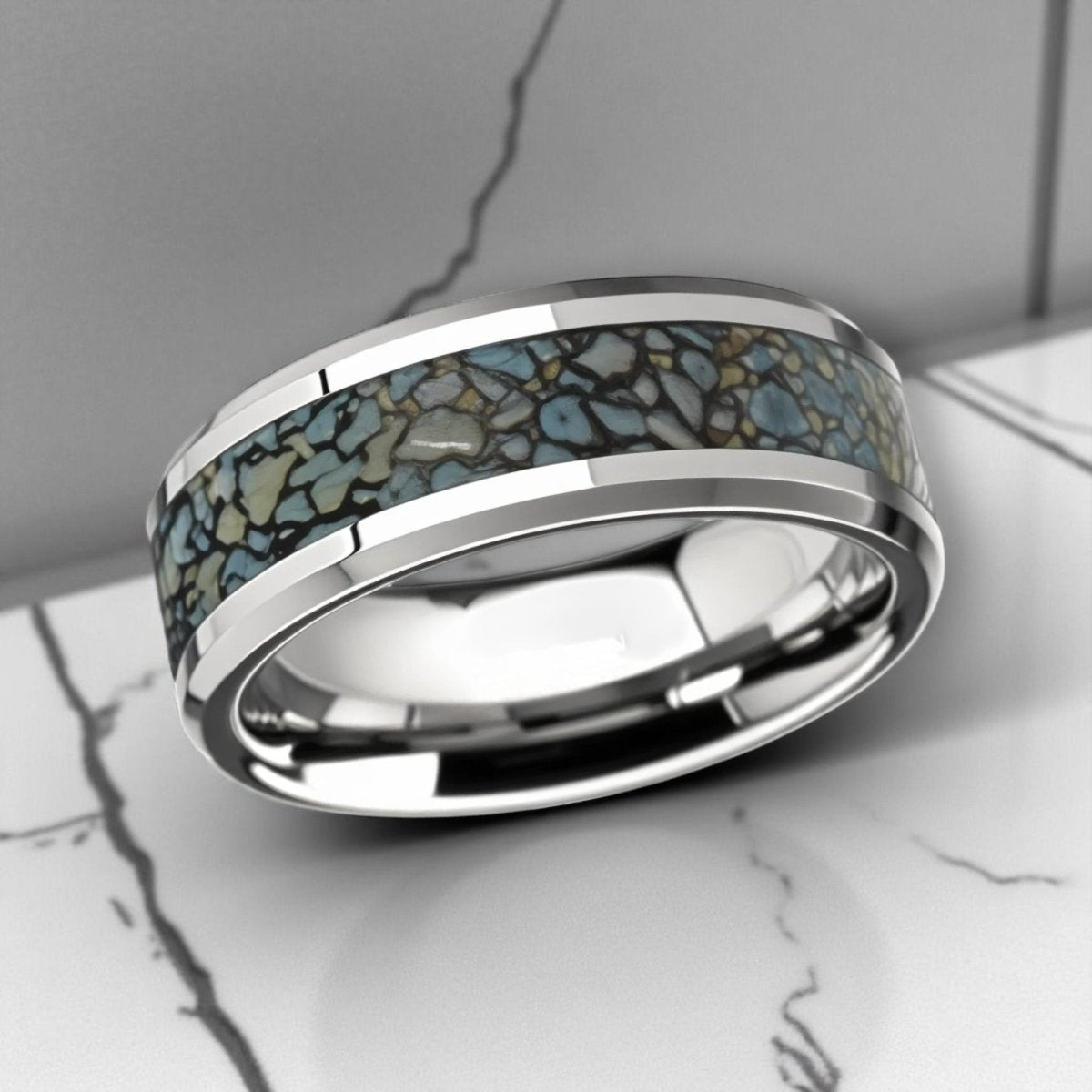 DEVONIAN Tungsten Carbide men's wedding band, image 4