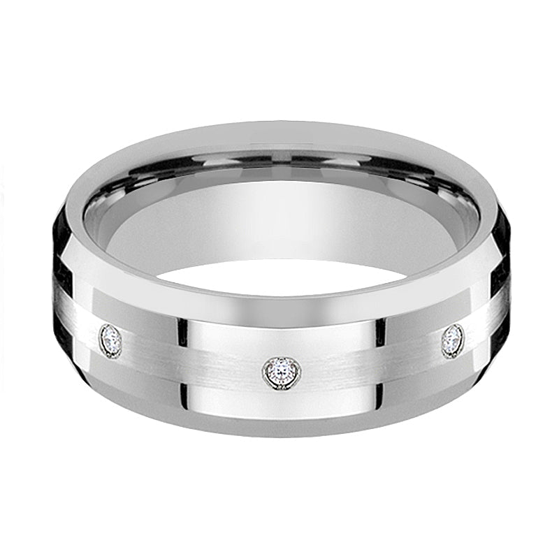 DEVONSHIRE Tungsten Carbide men's wedding band, image 3