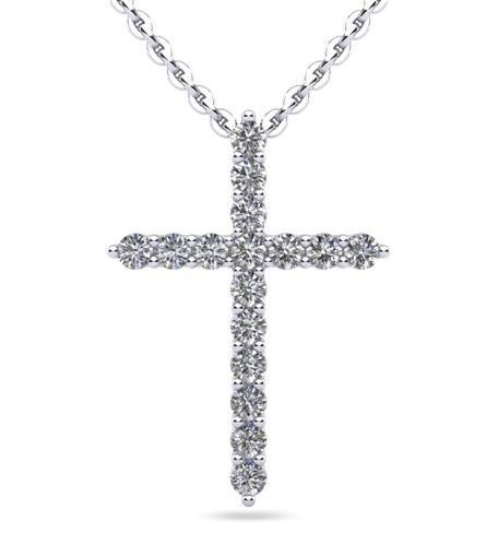 Diamond Cross Pendant With Chain 925 silver lab grown diamond pendant authentic supplier primary photograph