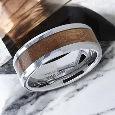 DISTILLED Tungsten Carbide men's wedding band, image 2