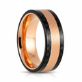 DREAMFLARE — Hero product shot — men's tungsten wedding ring.