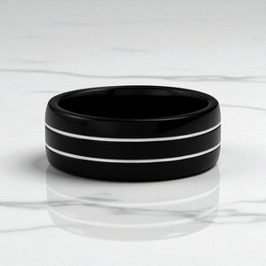 ECLIPSE Tungsten Carbide men's wedding band, image 5