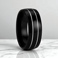 ECLIPSE Tungsten Carbide men's wedding band, image 1