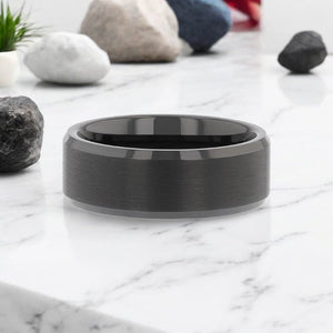 ELISE Tungsten Carbide men's wedding band, image 4