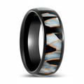 ELITIS — Hero product shot — men's tungsten wedding ring.