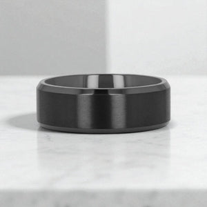 ELYSIAN — alternate angle — men's titanium wedding ring | Aydins Jewelry