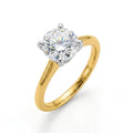 2 carat round lab grown diamond engagement ring - hero beauty