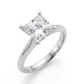 2 carat princess lab grown diamond engagement ring - hero beauty