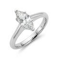 1 carat marquise lab grown diamond engagement ring - hero beauty