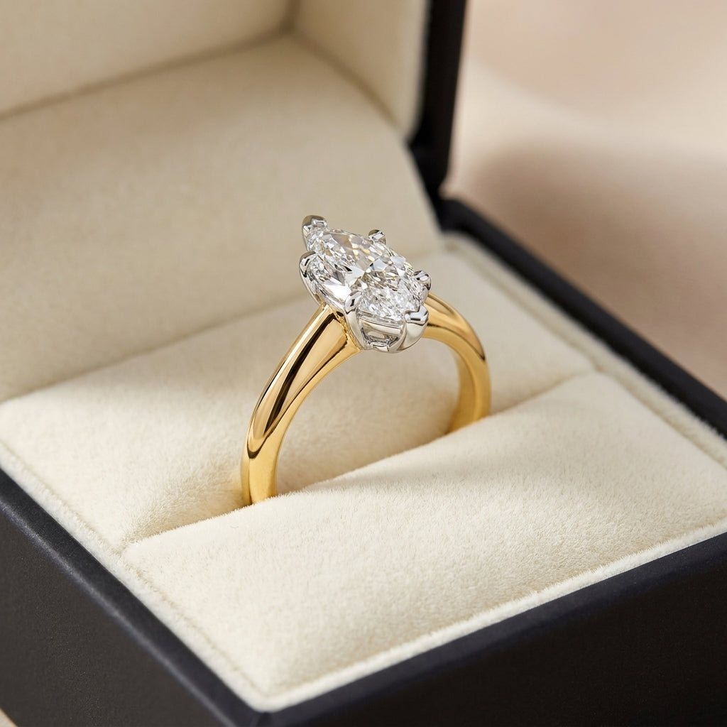 RM12603C-LD Round solitaire engagement ring ring-in-box