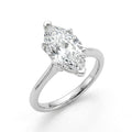 5 carat marquise lab grown diamond engagement ring - hero beauty
