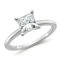1.5 carat princess lab grown diamond engagement ring - hero beauty