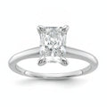 1.5 carat radiant lab grown diamond engagement ring - hero beauty
