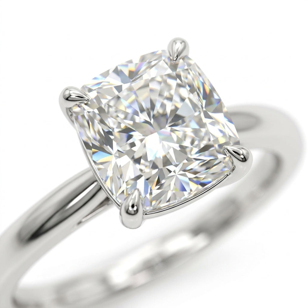 RM12844-250C-WLD Cushion solitaire engagement ring macro-sparkle