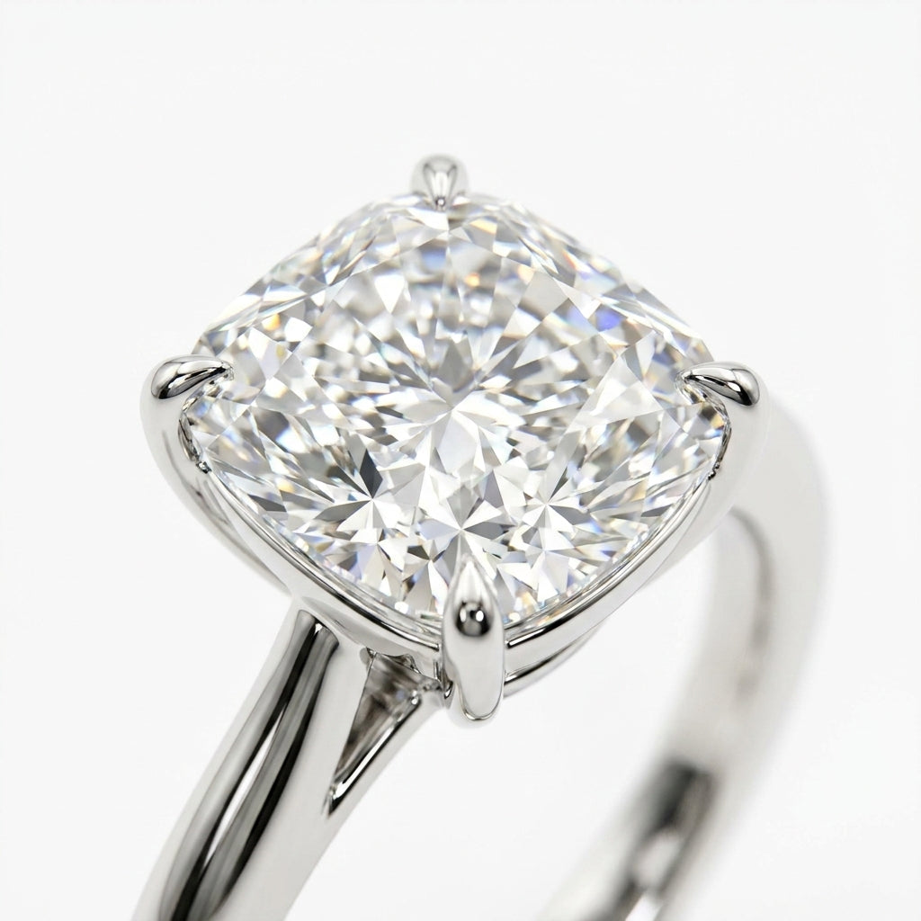 RM12844-400C-WLD Cushion solitaire engagement ring macro-sparkle
