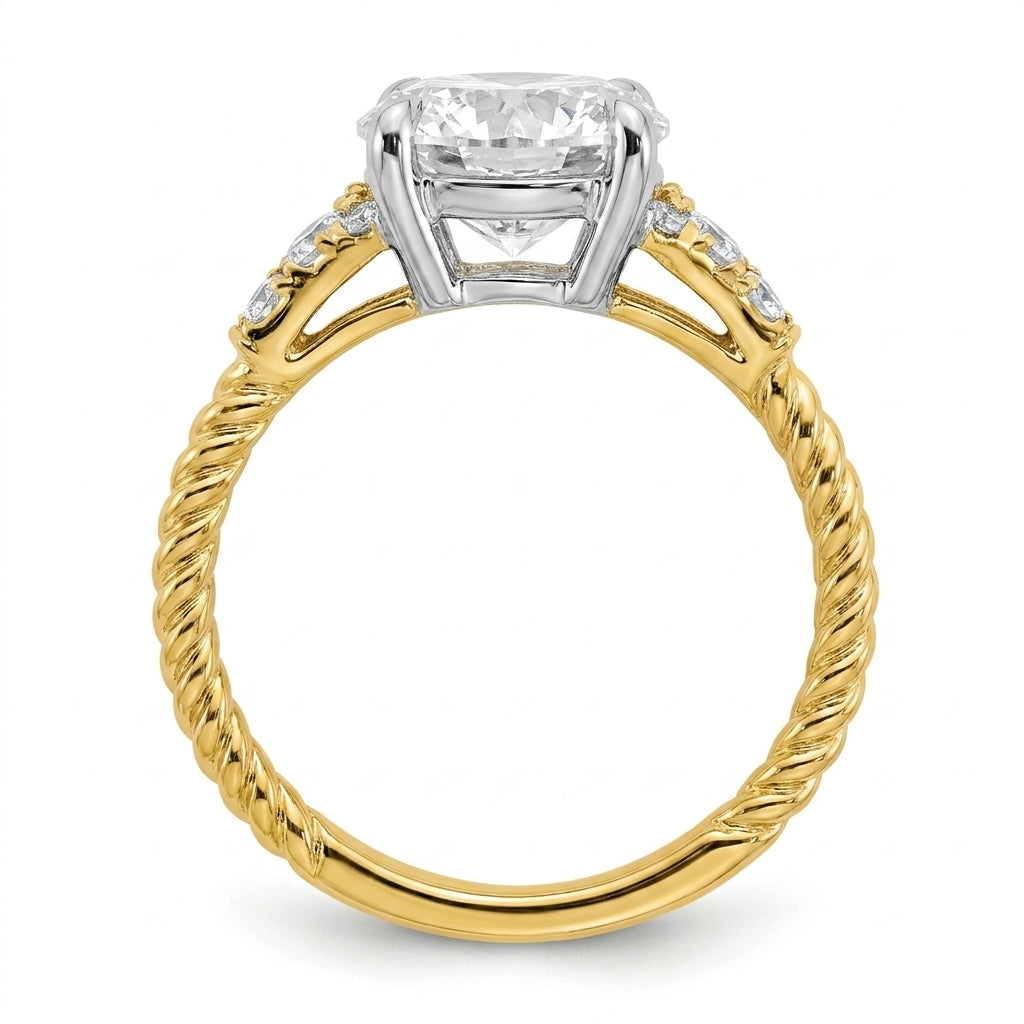 RM12985-300-LD Round solitaire engagement ring side-profile