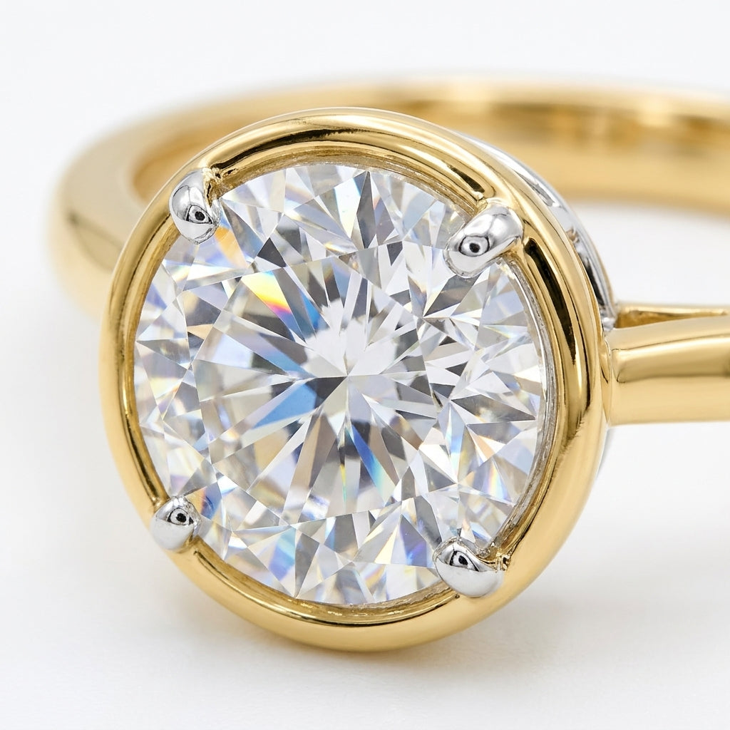 RM12989-300-LD Round solitaire engagement ring macro-sparkle