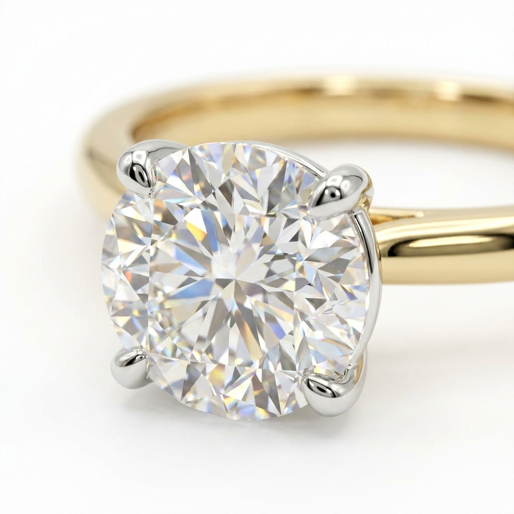 RM12990-150-LD Round solitaire engagement ring macro-sparkle