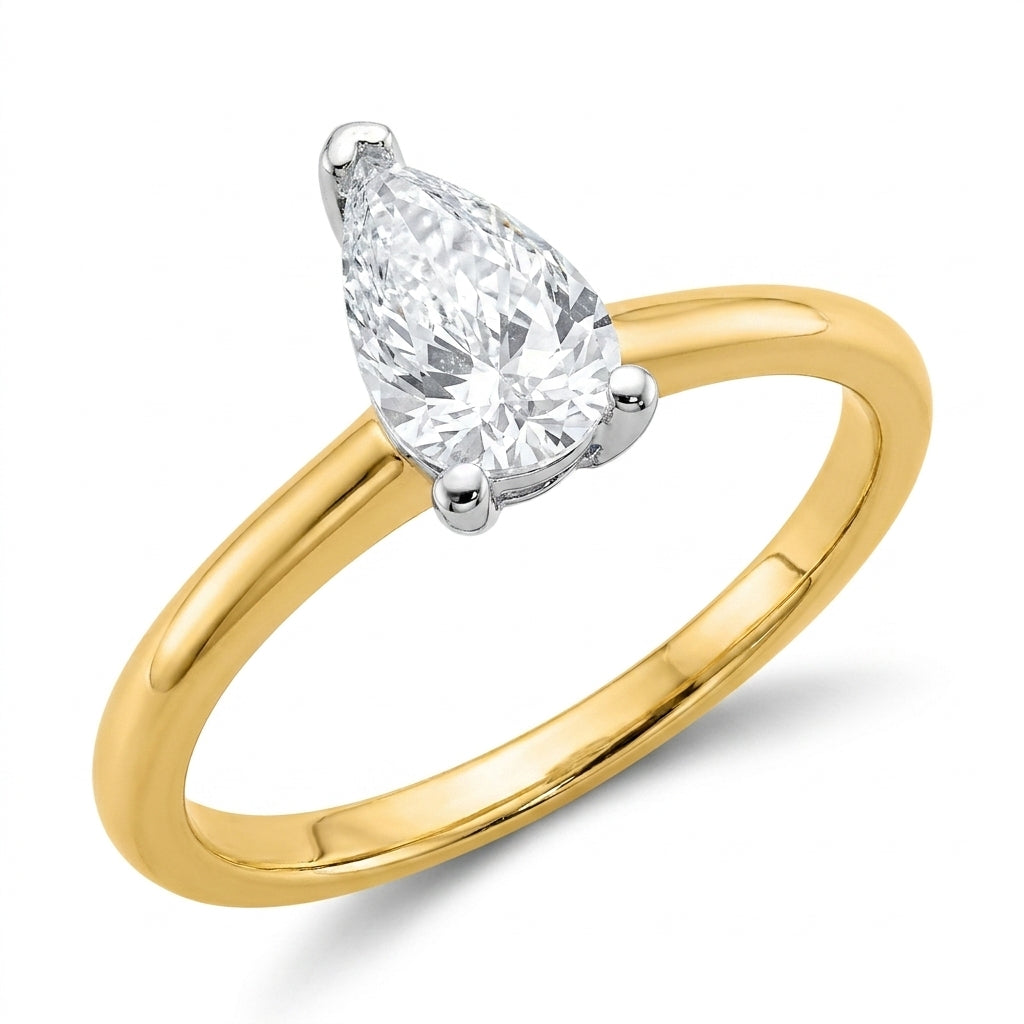 SOL-100PE-0LD Pear solitaire engagement ring hero-beauty