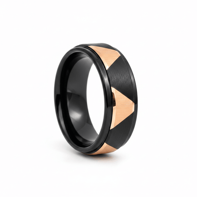 FISONE — Hero product shot — men's tungsten wedding ring.