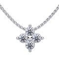 Four Stone Round Diamond Pendant With Chain 925 silver lab grown diamond pendant authentic supplier primary photograph