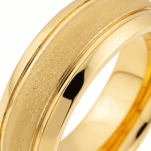 FRANCO — Extreme macro detail — men's tungsten wedding ring.