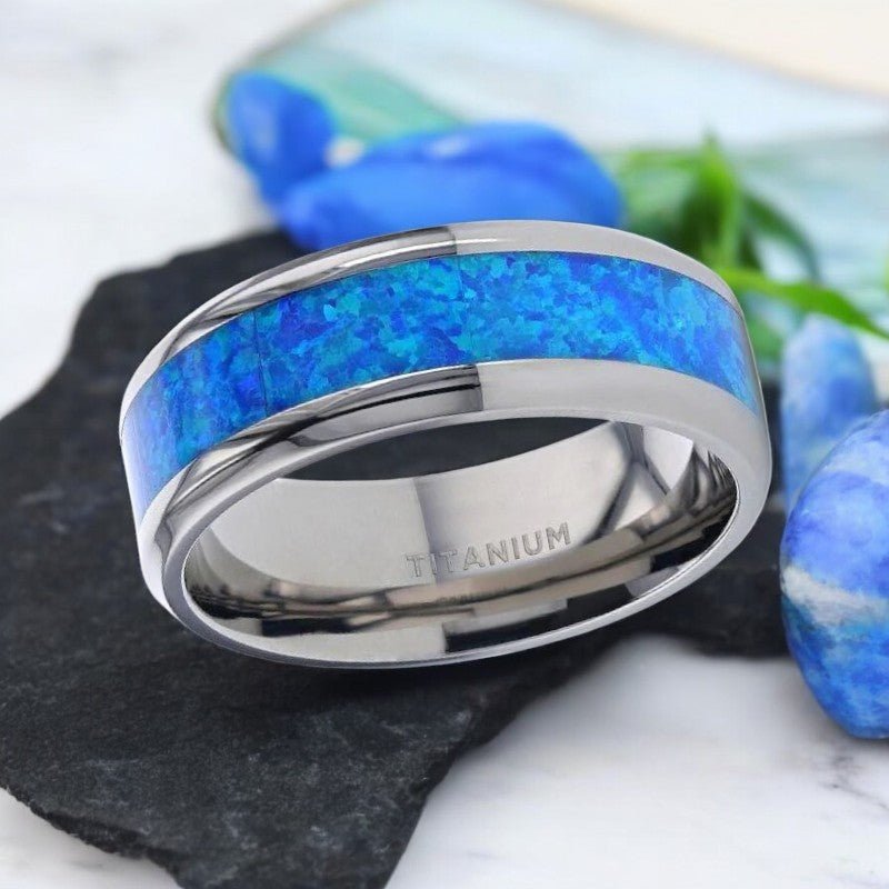 GALAXY Titanium men's wedding band, image 2
