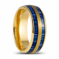 GALLOWAY — Hero product shot — men's tungsten wedding ring.