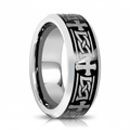 GARROS — hero shot — men's tungsten carbide wedding ring | Aydins Jewelry