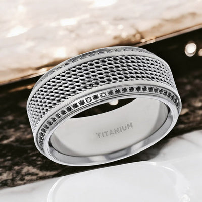 GAUNTLET Titanium men's wedding band, image 2
