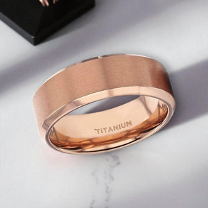 GLORY Rose Gold men's wedding band, image 3