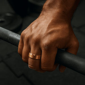 GLORY Rose Gold men's wedding band, image 2