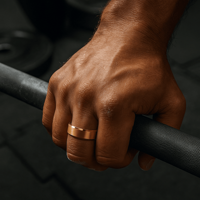 GLORY Rose Gold men's wedding band, image 2