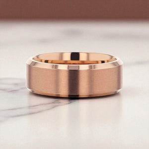 GLORY Rose Gold men's wedding band, image 5