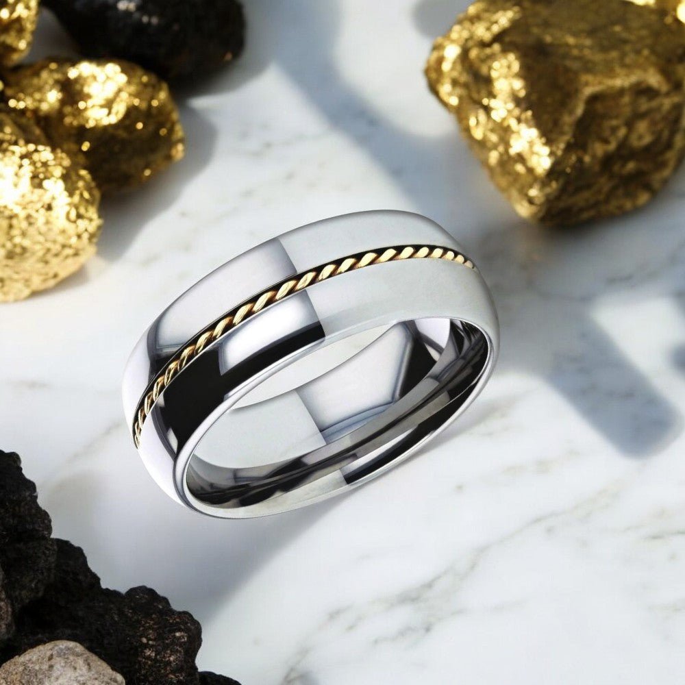 GOLDWYN Tungsten Carbide men's wedding band, image 2