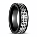GRAVEL — Hero product shot — men's tungsten wedding ring.