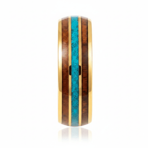 GUNNAR — Front-facing straight-on view — men's tungsten wedding ring.
