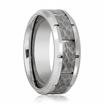 GURNEY — hero shot — men's tungsten carbide wedding ring | Aydins Jewelry