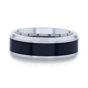 HAWK Black Ceramic men's wedding band, image 4