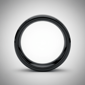 HAWTHORN — close-up detail — men's tungsten carbide wedding ring | Aydins Jewelry