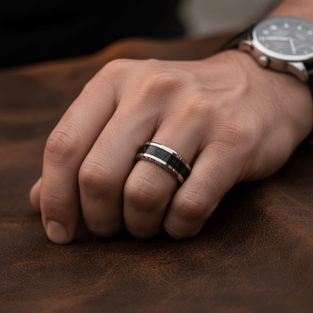 HERALD — lifestyle on hand — men's tungsten carbide wedding ring | Aydins Jewelry