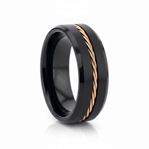 HORATIO — hero shot — men's tungsten carbide wedding ring | Aydins Jewelry