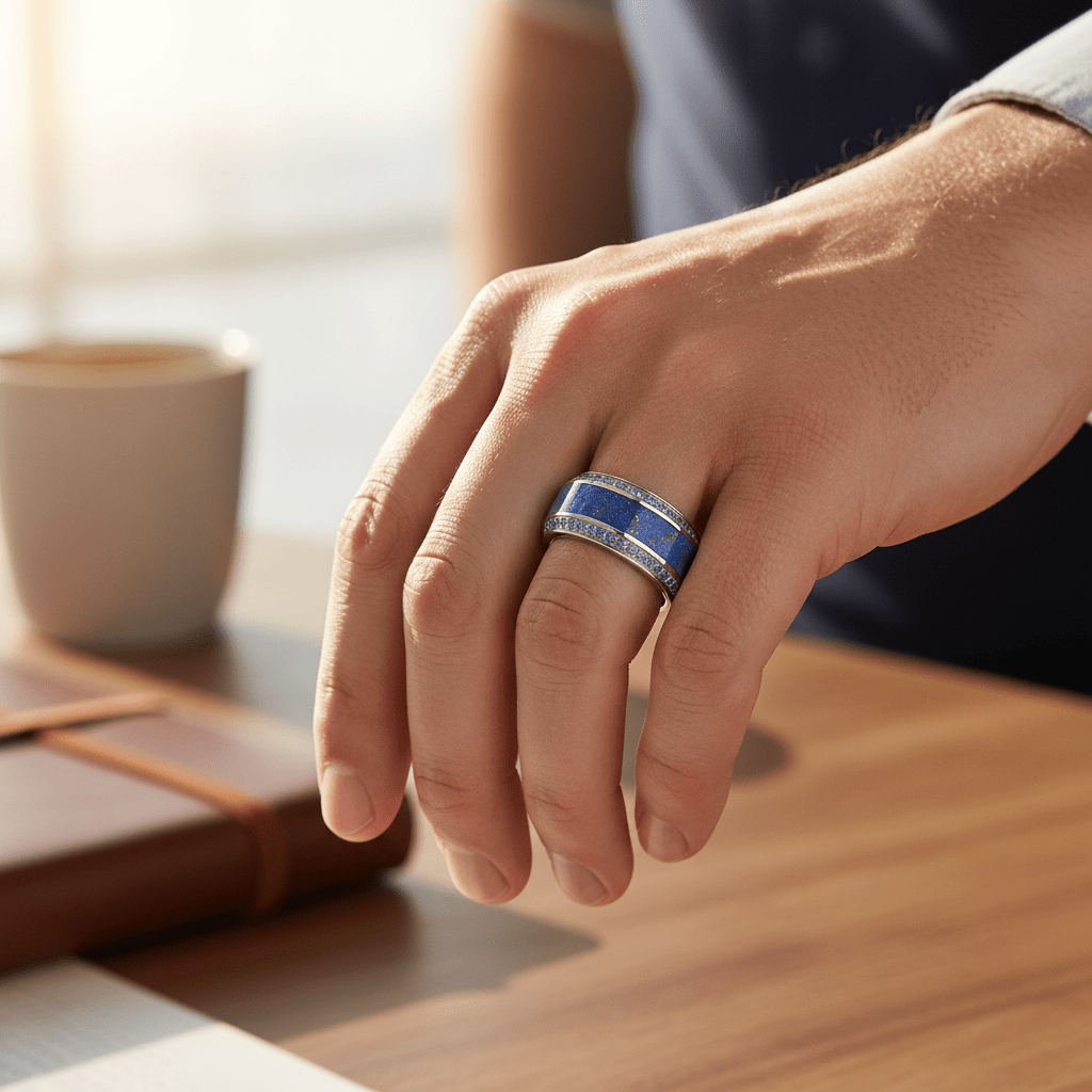 HYDRA Titanium men's wedding band, image 2
