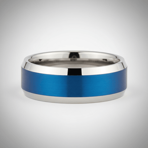HYDRO — close-up detail — men's tungsten carbide wedding ring | Aydins Jewelry
