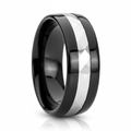 IRONCLAD — hero shot — men's tungsten carbide wedding ring | Aydins Jewelry
