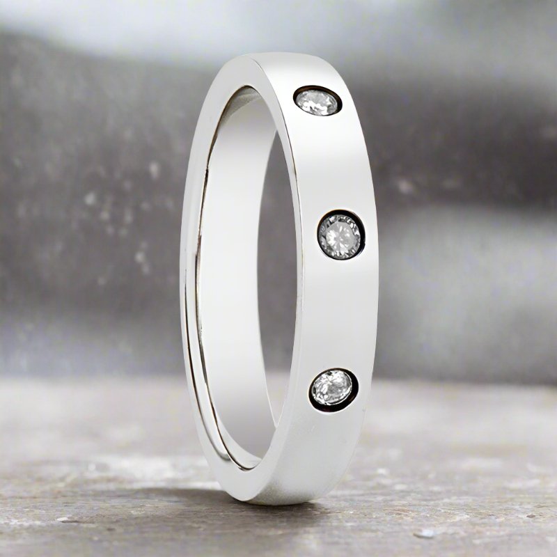 ISABELLA Tungsten Carbide men's wedding band, image 3