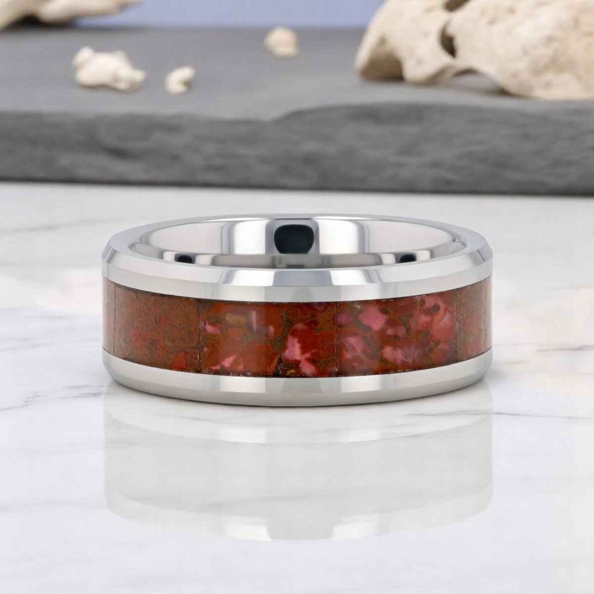JURASSIC Tungsten Carbide men's wedding band, image 4